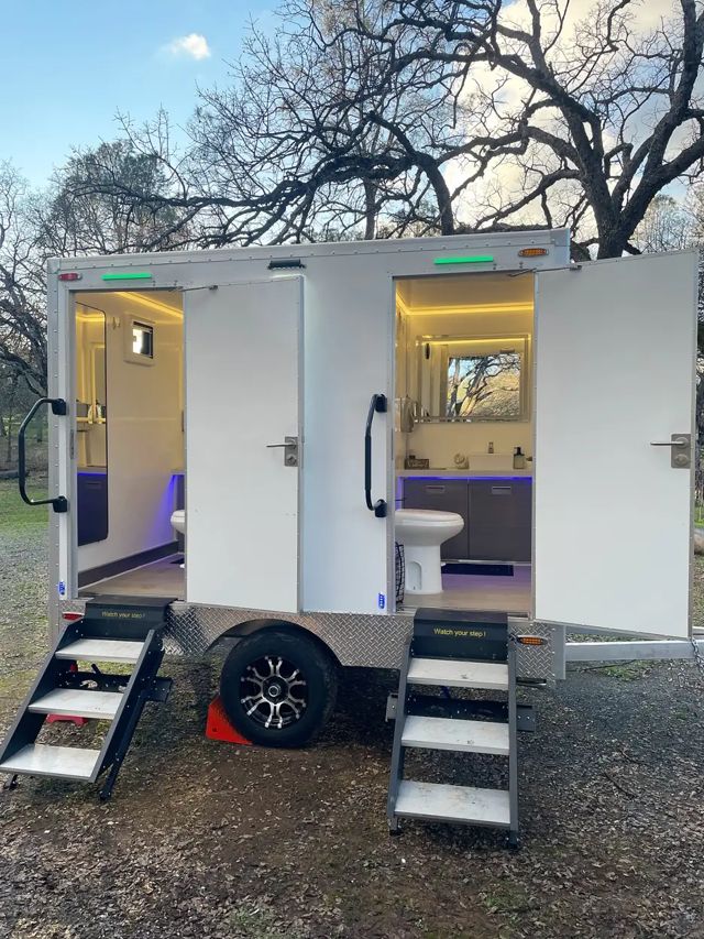 Restroom Trailer Wedding Guide: Power, Water and Timing web story cover